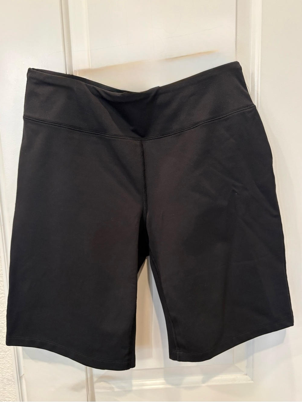 Lands' End Black High-Rise Bike Shorts